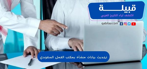 تحديث بيانات منشأة بمكتب العمل السعودي