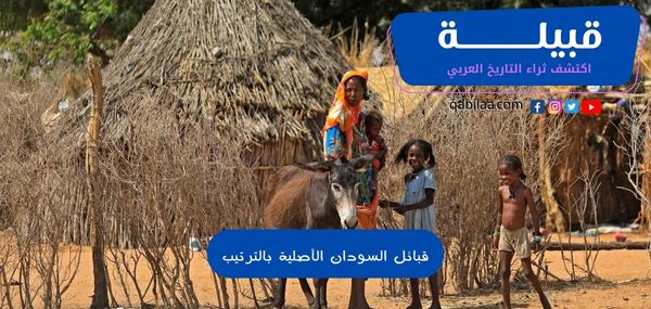 قبائل السودان الأصلية بالترتيب