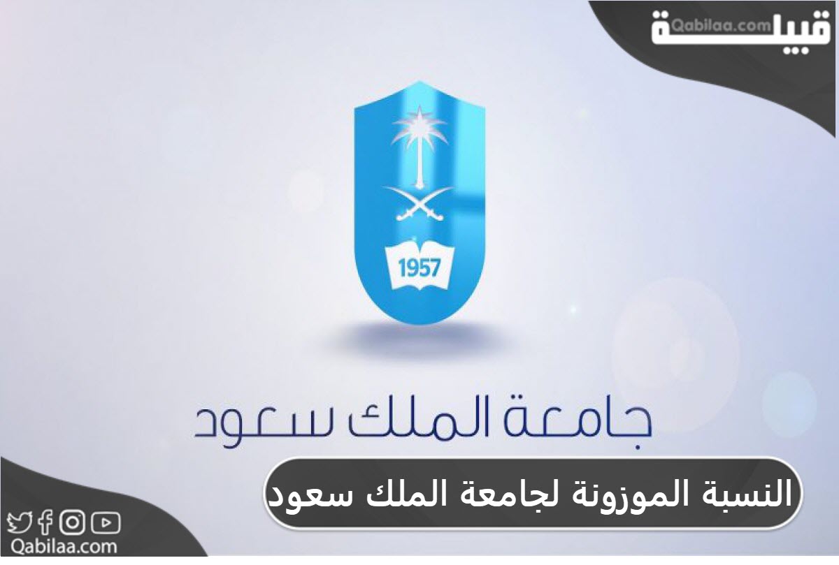 النسبة الموزونة لجامعة الملك سعود