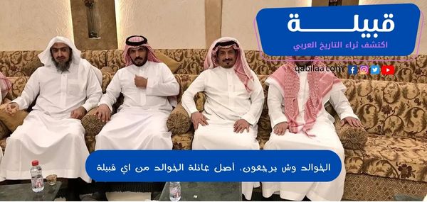 الخوالد وش يرجعون، أصل عائلة الخوالد من اي قبيلة