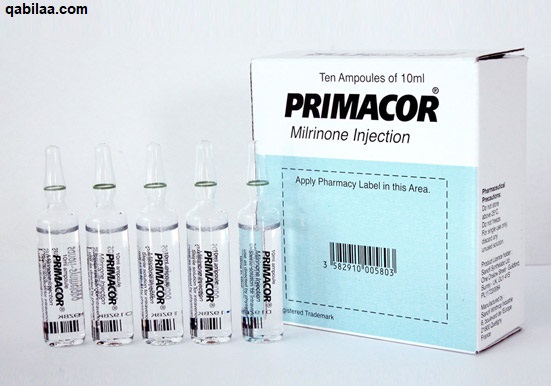 حقن بريماكور Primacor لعلاج قصور القلب الاحتقاني