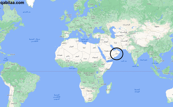 خريطة سلطنة عمان بالمدن كاملة صماء وحدودها