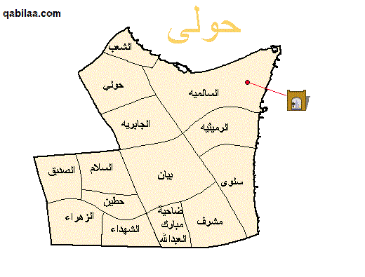 خريطة الكويت بالمدن كاملة صماء