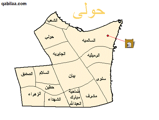 خريطة الكويت بالمدن كاملة صماء