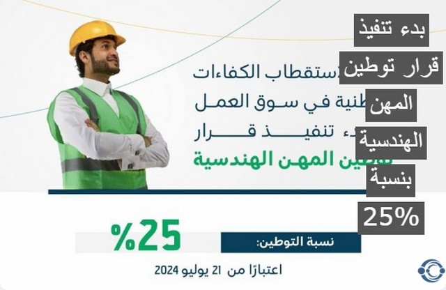 تنفيذ قرار توطين المهن الهندسية