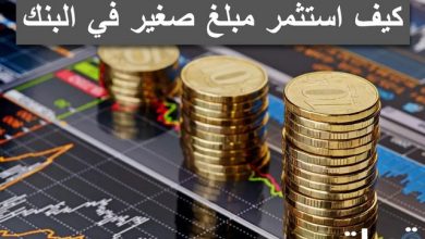 كيف استثمر مبلغ صغير في البنك